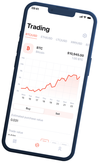 Blue Orion dashboard van een geautomatiseerd platform voor cryptohandel
